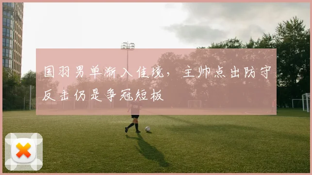 国羽男单渐入佳境，主帅点出防守反击仍是争冠短板 - 百度体育